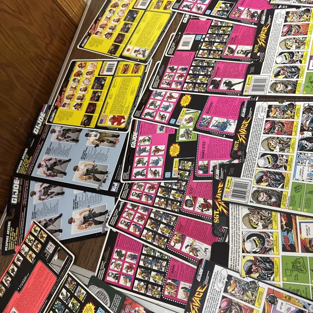 Vintage‎ G.I. Joe Full UNCUT And CUT File Cards  Lot  x36 - Picture 15 of 16